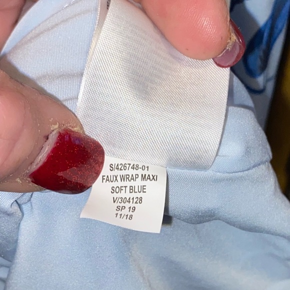 BANANA REPUBLIC Faux Wrap High Low Floral Ruffle Dress. Size 4 tall - Picture 12 of 13